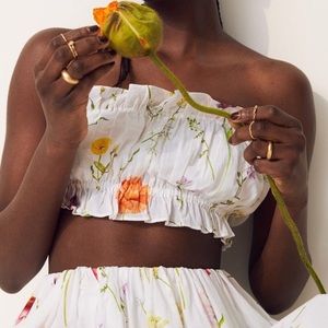 H&M Wildflower Collection Top, Size XS/S
